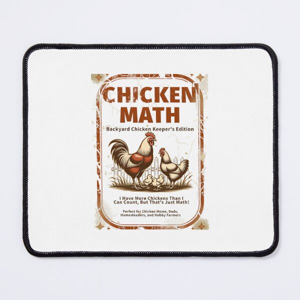 Item preview, Chicken Math Distressed Retro Style designed and sold by Bennie Singh.