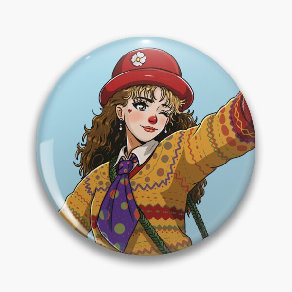 Item preview, Retro 90s Anime Clown Girl – Colorful Balloon Sword designed and sold by RKXShop.