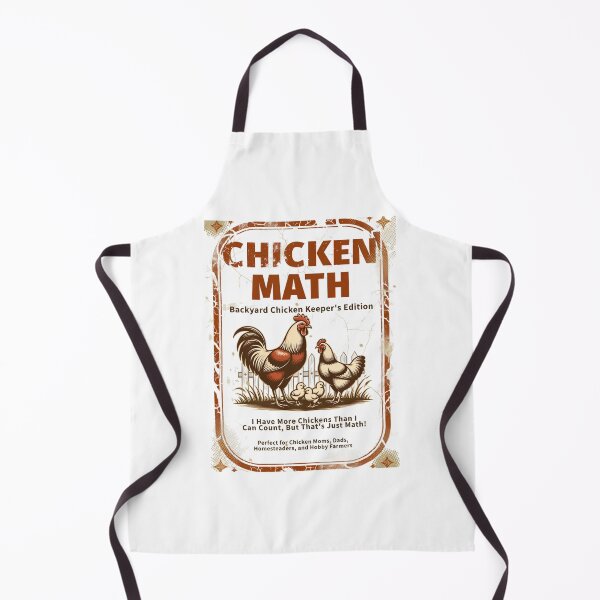 Item preview, Chicken Math Distressed Retro Style designed and sold by Bennie Singh.