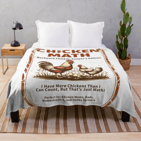 Item preview, Chicken Math Distressed Retro Style designed and sold by Bennie Singh.