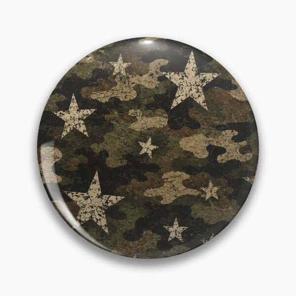 Item preview, Distressed Camo Stars Pattern designed and sold by Military Insignia Products.