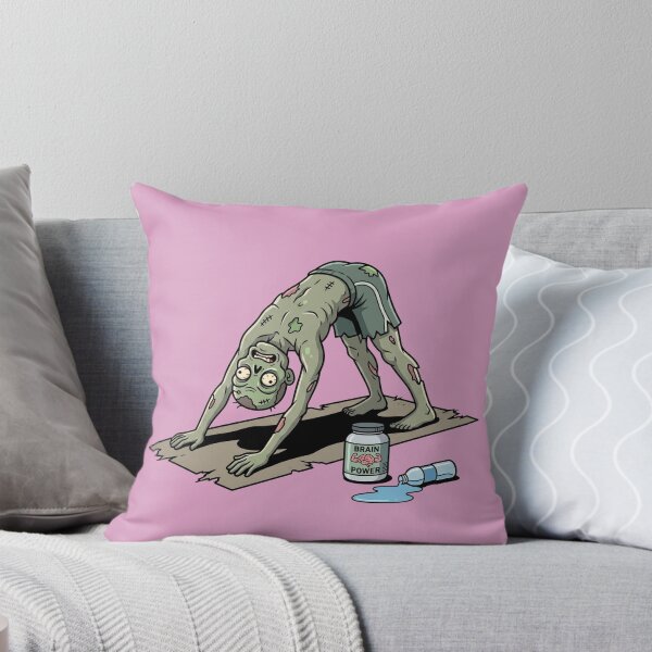 Item preview, Zombie Downward Dog Yoga Brain Power Supplement Humor Parody designed and sold by Rare By Hero.