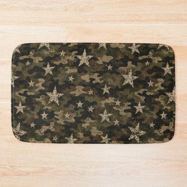 Item preview, Distressed Camo Stars Pattern designed and sold by Military Insignia Products.