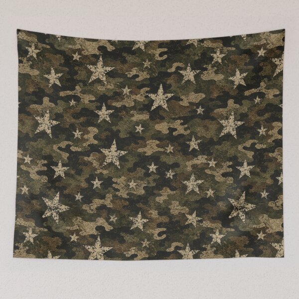 Item preview, Distressed Camo Stars Pattern designed and sold by Military Insignia Products.