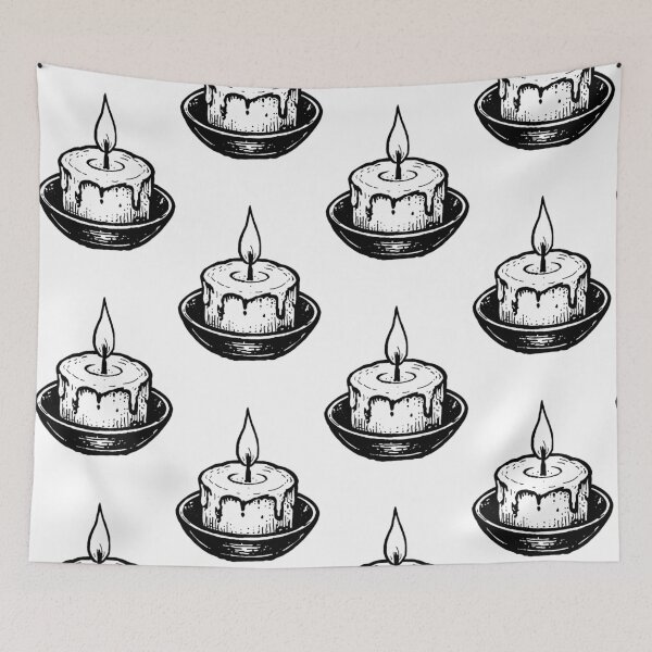 Item preview, Gothic Candle | Dark Witchy Aesthetic designed and sold by Marianarcezar.