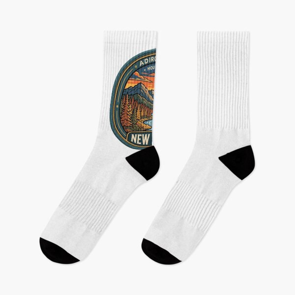 Item preview, Vintage New York Adirondack Mountains River Travel Graphic designed and sold by Paper Drip.