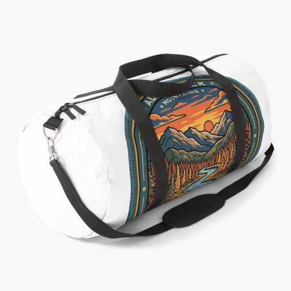 Item preview, Vintage New York Adirondack Mountains River Travel Graphic designed and sold by Paper Drip.
