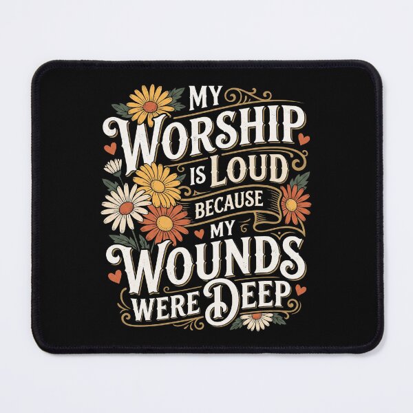 Item preview, My Worship is Loud Because My Wounds were Deep Daisy Flower designed and sold by hemagamo.