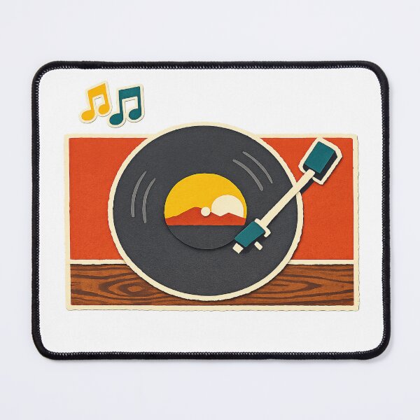 Item preview, Retro Record Player Sunset Label Vinyl Collector designed and sold by eignvalue.