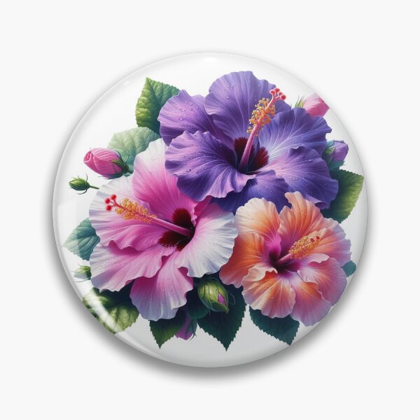 Item preview, Vibrant Tropical Hibiscus Trio on Black designed and sold by sariptadinjala.