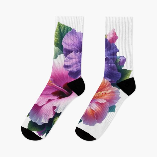 Item preview, Vibrant Tropical Hibiscus Trio on Black designed and sold by sariptadinjala.