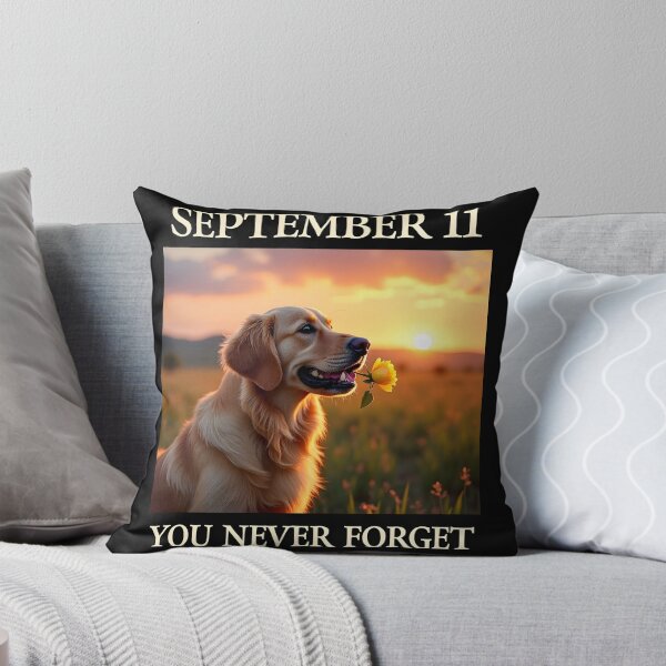 Item preview, SEPTEMBER 11 YOU NEVER FORGET GOLDEN RETRIEVER DOG ART designed and sold by PawsStudioAU.