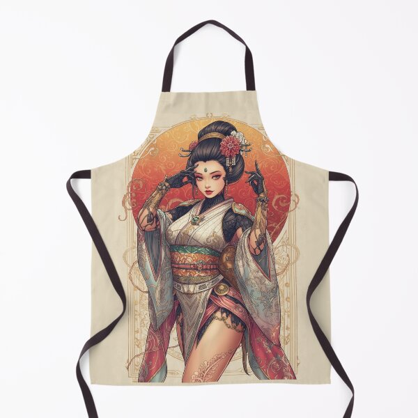 Aperçu de l'œuvre Geisha cyborg créée et vendue par ArtCraftLab.