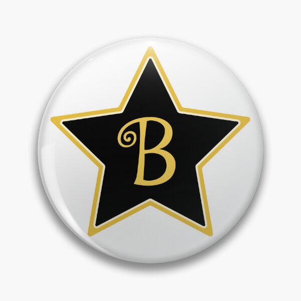 Item preview, Star Monogram B Gold Black designed and sold by Jeallan Designs.