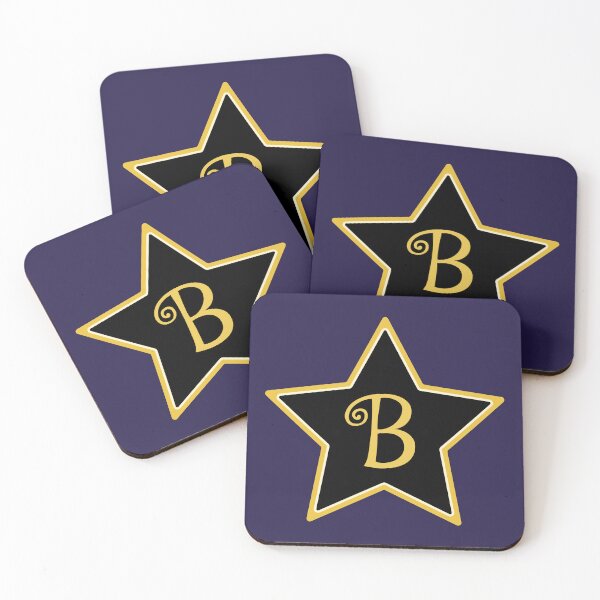 Item preview, Star Monogram B Gold Black designed and sold by Jeallan Designs.