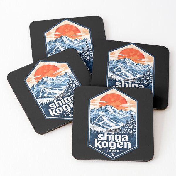 Item preview, Shiga Kogen Ski Resort Japan Watercolor Travel designed and sold by TomFrontierArt.