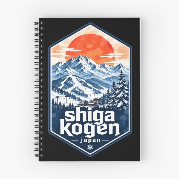 Item preview, Shiga Kogen Ski Resort Japan Watercolor Travel designed and sold by TomFrontierArt.