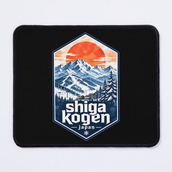 Item preview, Shiga Kogen Ski Resort Japan Watercolor Travel designed and sold by TomFrontierArt.