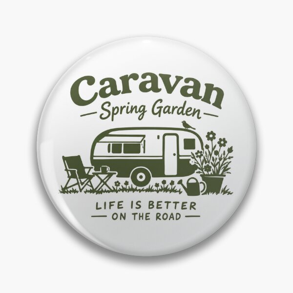 Item preview, Caravan Spring Garden Travel Life Is Better On The Road Vintage Caravan designed and sold by Yellowriversss.