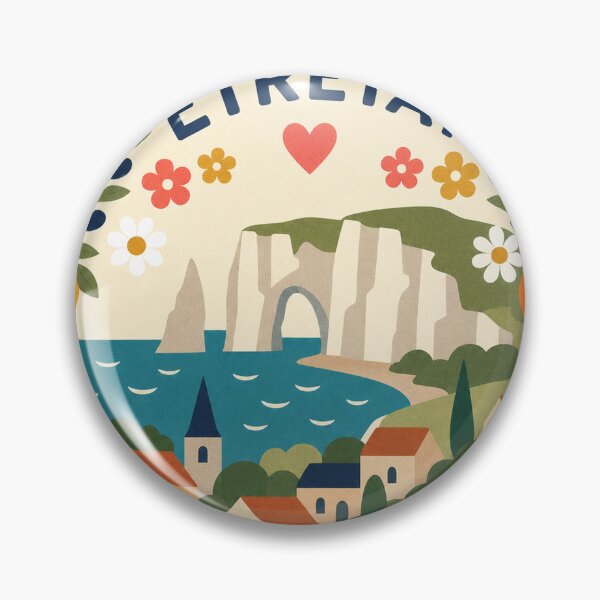 Item preview, Etretat France Travel Souvenir Modern Folk Art designed and sold by VisualArtsOasis.