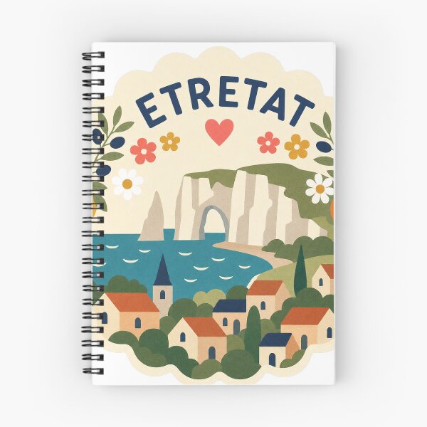 Item preview, Etretat France Travel Souvenir Modern Folk Art designed and sold by VisualArtsOasis.