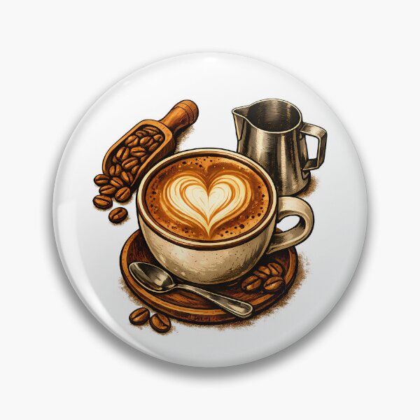 Item preview, Close-up of a drawing of a heart in a coffee with milk. designed and sold by Daily Quirk.