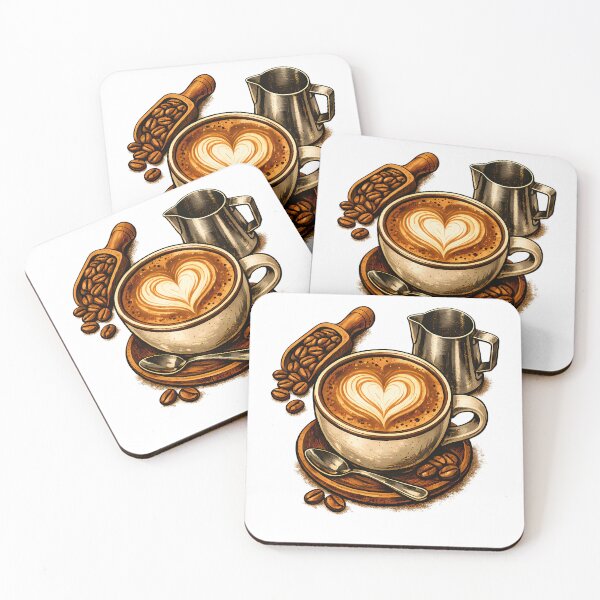 Item preview, Close-up of a drawing of a heart in a coffee with milk. designed and sold by Daily Quirk.