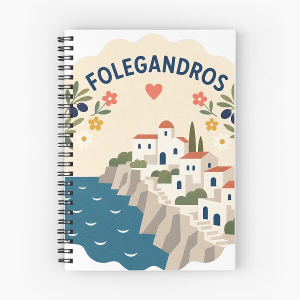 Item preview, Folegandros Greece Travel Souvenir Modern Folk Art designed and sold by VisualArtsOasis.