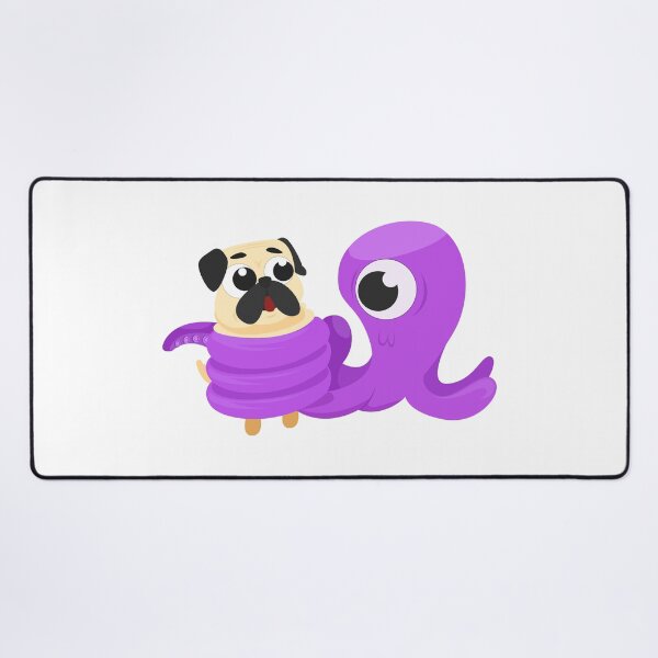 Item preview, Cute Pug Hugged by a Purple Octopus designed and sold by TotalityDesigns.