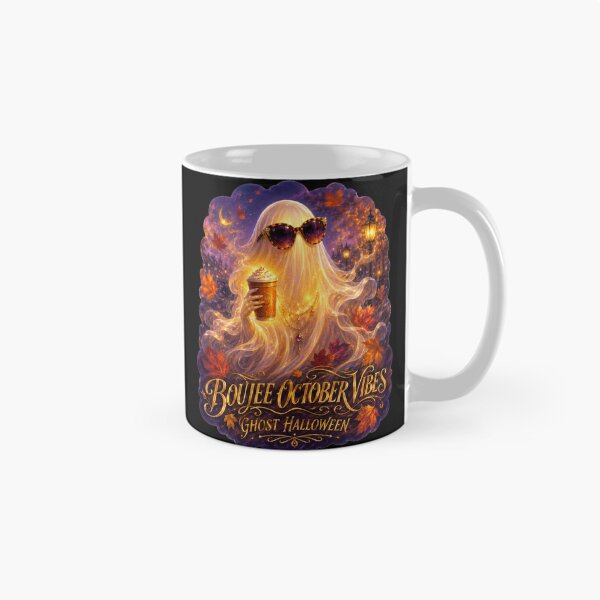 Item preview, Boujee October Vibes Ghost Halloween Mystical Ornate Sunglasses Art Gift for Halloween Lovers designed and sold by Nightarel.