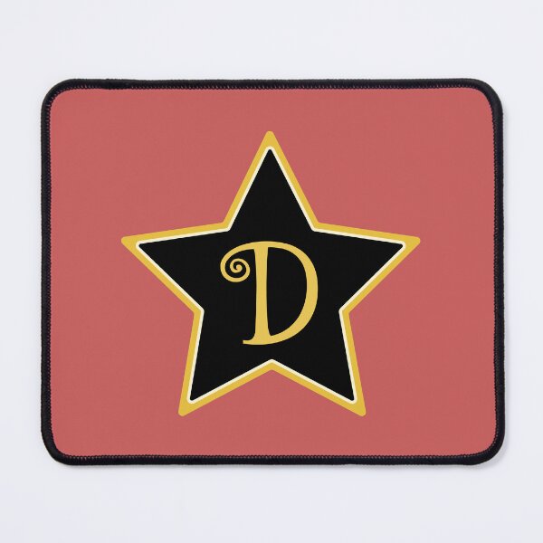 Item preview, Star Monogram D Gold Black designed and sold by Jeallan Designs.