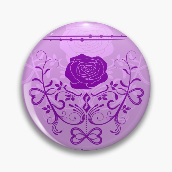Item preview, Rose ornament, purple, heather, designed and sold by RedPoppyStudio.