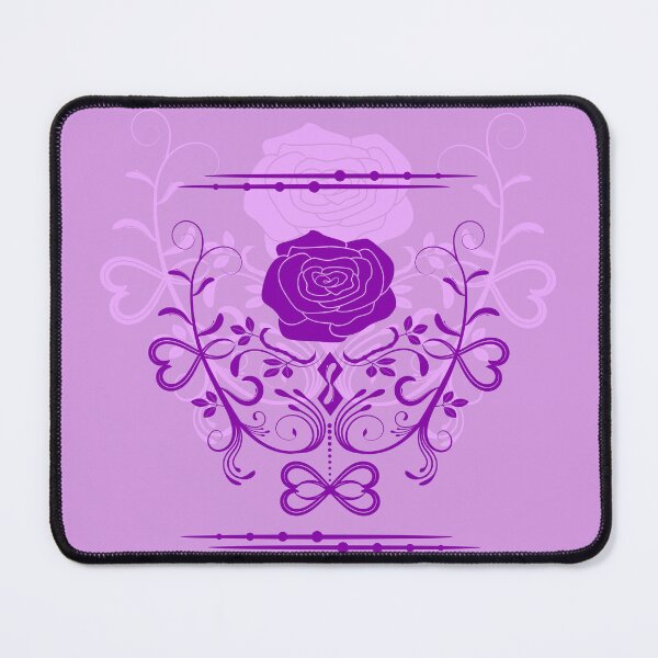 Item preview, Rose ornament, purple, heather, designed and sold by RedPoppyStudio.