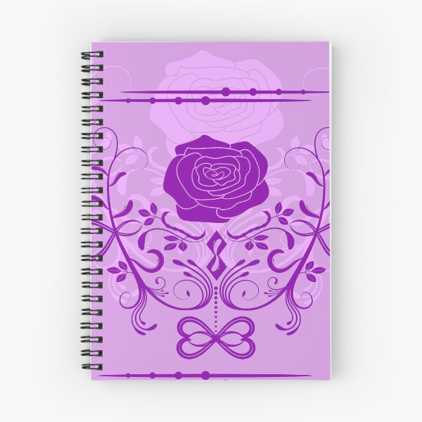 Item preview, Rose ornament, purple, heather, designed and sold by RedPoppyStudio.
