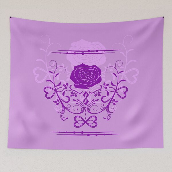 Item preview, Rose ornament, purple, heather, designed and sold by RedPoppyStudio.