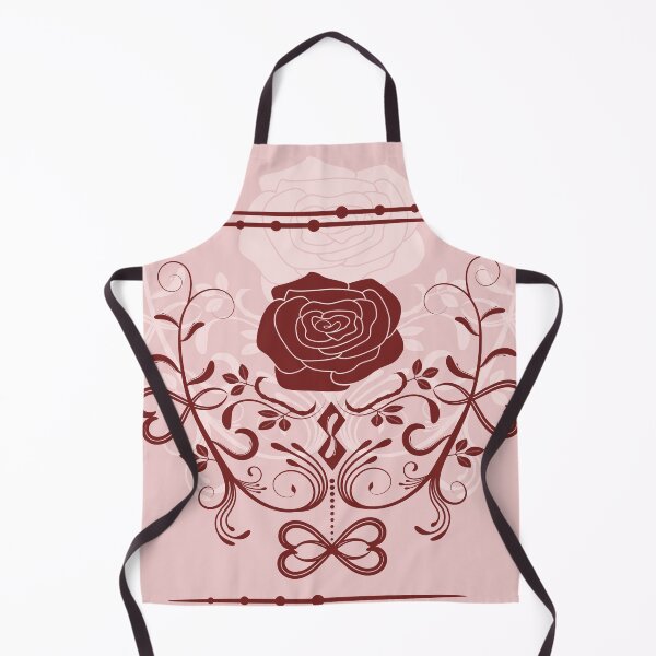 Artikelvorschau, Rosenornament, cremefarben, braun entworfen und verkauft von RedPoppyStudio.