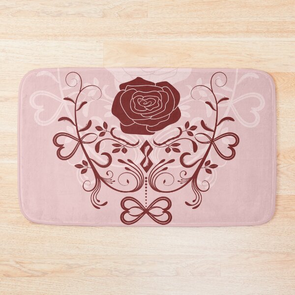 Item preview, Rose ornament, cream, brown, designed and sold by RedPoppyStudio.