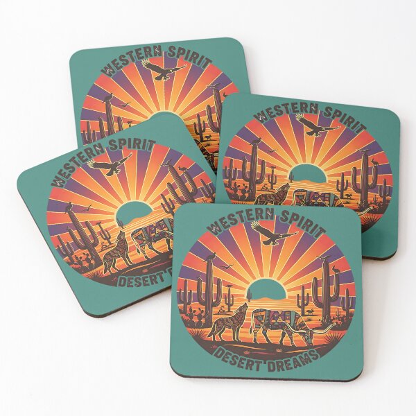 Item preview, Western Spirit, Desert Dreams – Vintage Cowboy Sunset designed and sold by Sinister prints.