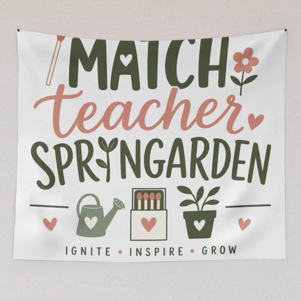 Item preview, I Match Teacher Spring Garden Ignite Inspire Grow Teacher Gift designed and sold by Yellowriversss.