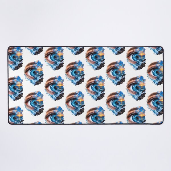 Item preview, Ocean Eye – Blue Eye Meets the Sea | Surreal Nature Art designed and sold by Ishratparween11.
