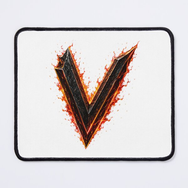 Item preview, InfernoEdge Forge Letter V designed and sold by BlissBlvdShop.