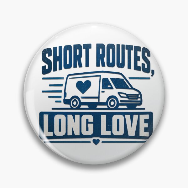 Item preview, Short Routes Long Love - Delivery Van Driver Life Gift designed and sold by Haque Desigens.