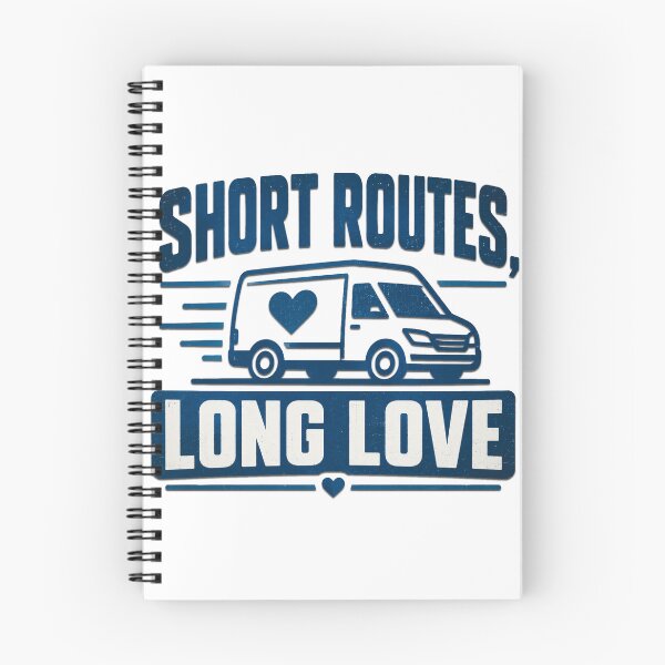 Item preview, Short Routes Long Love - Delivery Van Driver Life Gift designed and sold by Haque Desigens.