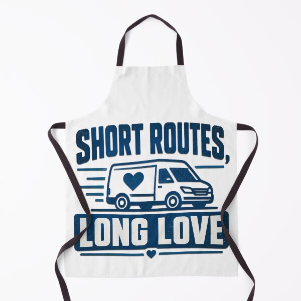 Item preview, Short Routes Long Love - Delivery Van Driver Life Gift designed and sold by Haque Designs.