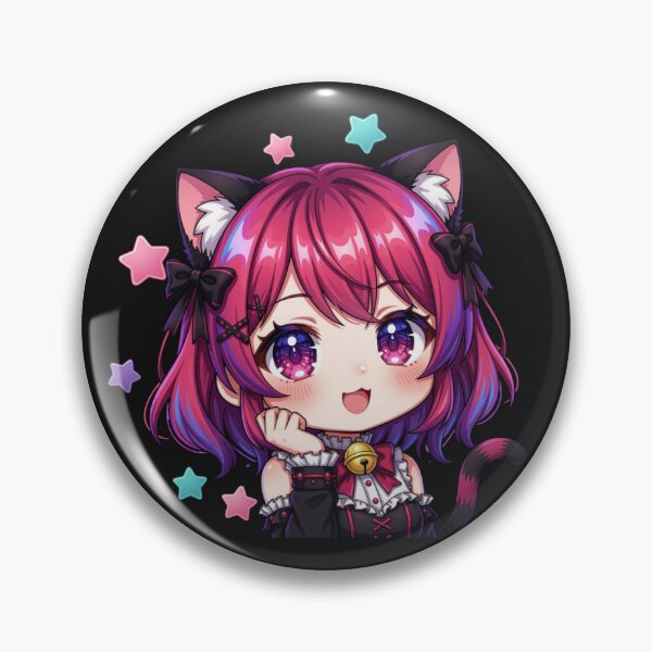 Item preview, Kawaii Pink Neko Girl – Cute Chibi Cat Girl designed and sold by Revyra Design .