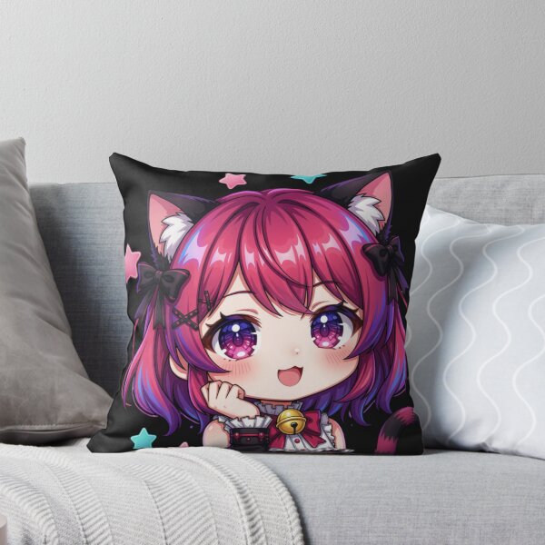 Item preview, Kawaii Pink Neko Girl – Cute Chibi Cat Girl designed and sold by Revyra Design .