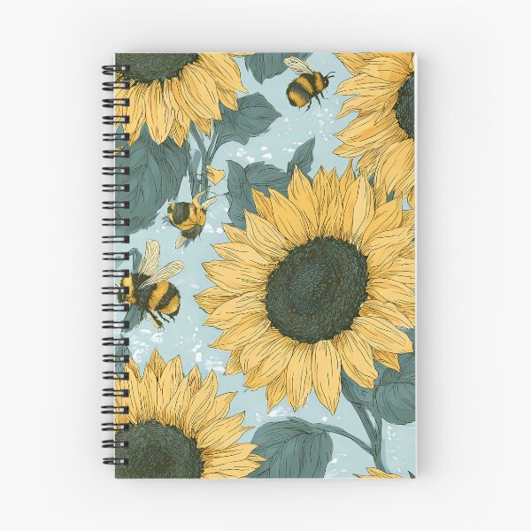 Item preview, Vibrant Sunflower Heads & Fuzzy Bumblebees Sky Tapestry designed and sold by TJ Art and Camera.