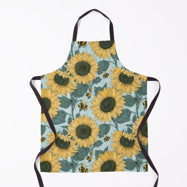 Item preview, Vibrant Sunflower Heads & Fuzzy Bumblebees Sky Tapestry designed and sold by TJ Art and Camera.