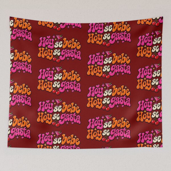 Item preview, Hoy Se Bebe Hoy Se Gasta Retro Groovy Reggaeton Typography designed and sold by cezzarie.