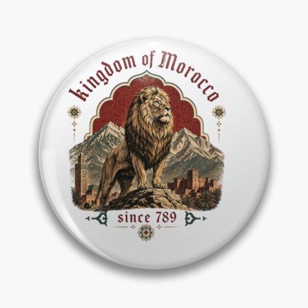 Item preview, Vintage Atlas Lion Kingdom of Morocco Since 789 Moroccan Architecture designed and sold by Bybushralab.